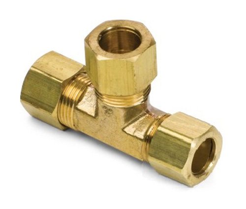 64# Brass Union Tee kompressziós szerelvények