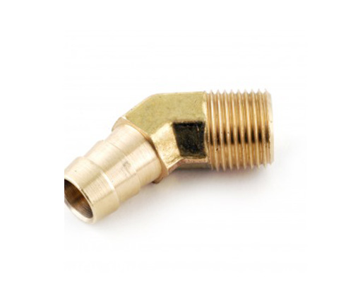 1/8 npt x 1/4 tömlő Barb 45 ° hím könyök